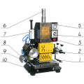 Tam-90 Mini cylindre cylindre pneumatique automatique Machine de marquage à chaud